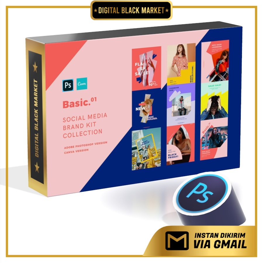 Basic Social Media Kit - Photoshop