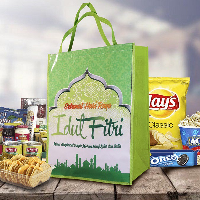 

40x30x14 Tas Parcel Spundbond Goodiebag Idul Fitri Lebaran Souvenir