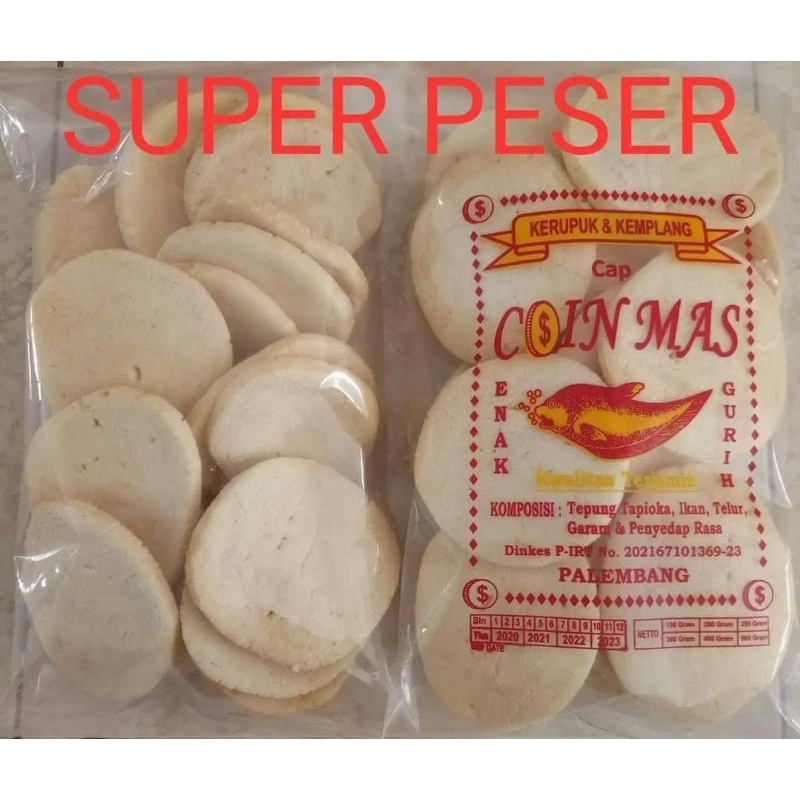 

Kemplang Super Peser Coin Mas khas Palembang