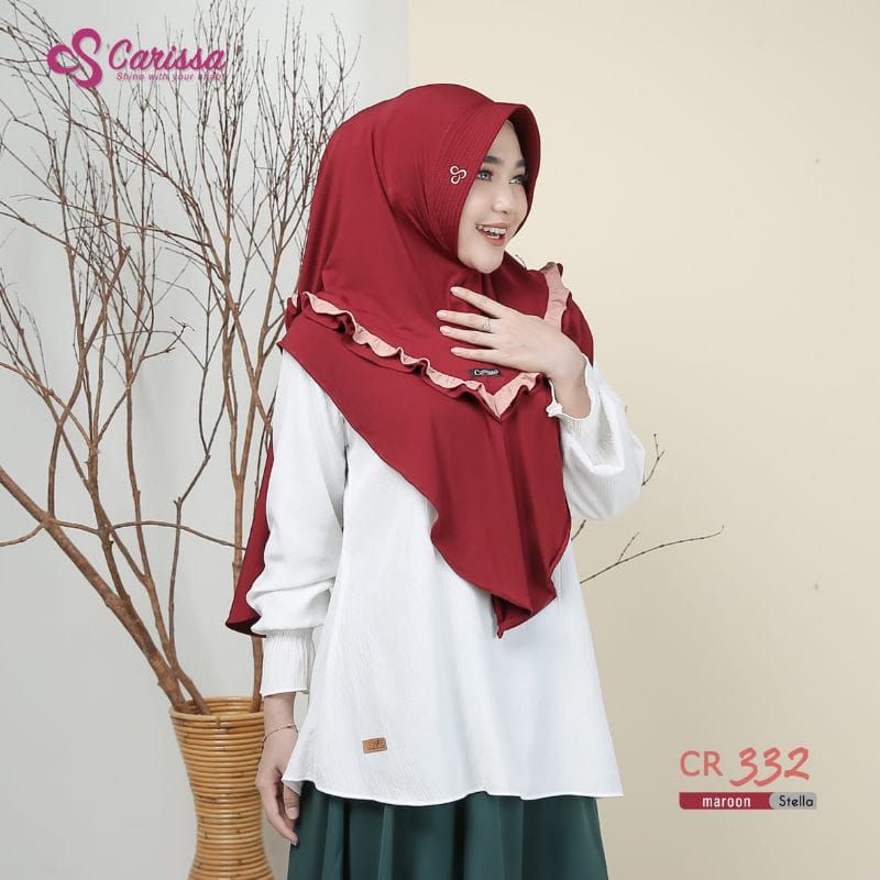 Carissa 323//jilbab terlaris//jilbab terbaru//jilbab nyaman//Carissa hijab//CR 332//COD//RAHAYU HIJA