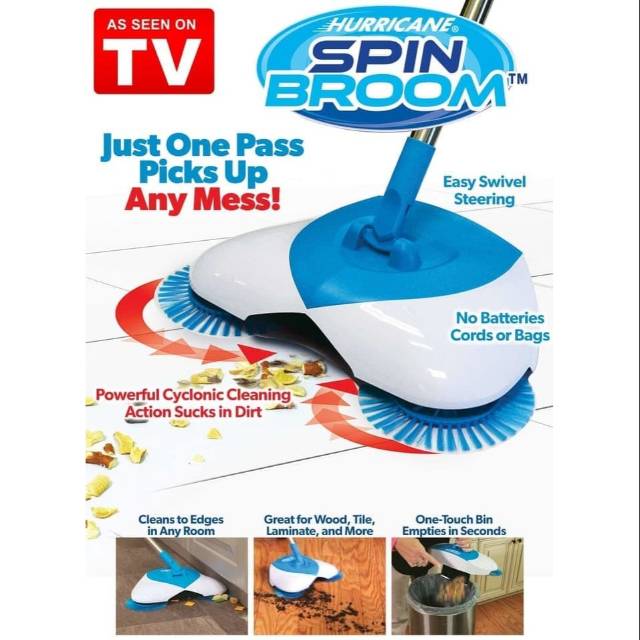 Hurricane spin boom/ sapu pembersih lantai karpet