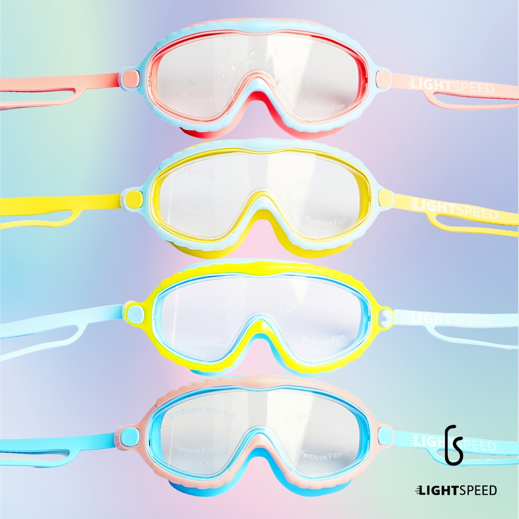 LIGHTSPEED KACAMATA RENANG / SWIMMING GOGGLES HD ANTI AIR DAN ANTI KABUT / KACAMATA ANAK-ANAK