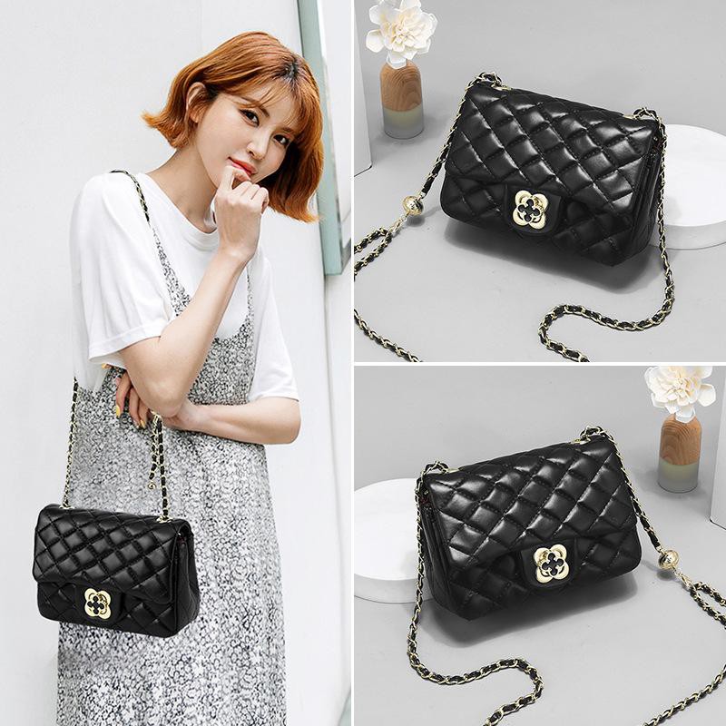 EL 5645 LT 1469 RISCE TAS SELEMPANG MINI BLACK WHITE IMPORT WANITA CEWEK PEREMPUAN JAKARTA BATAM