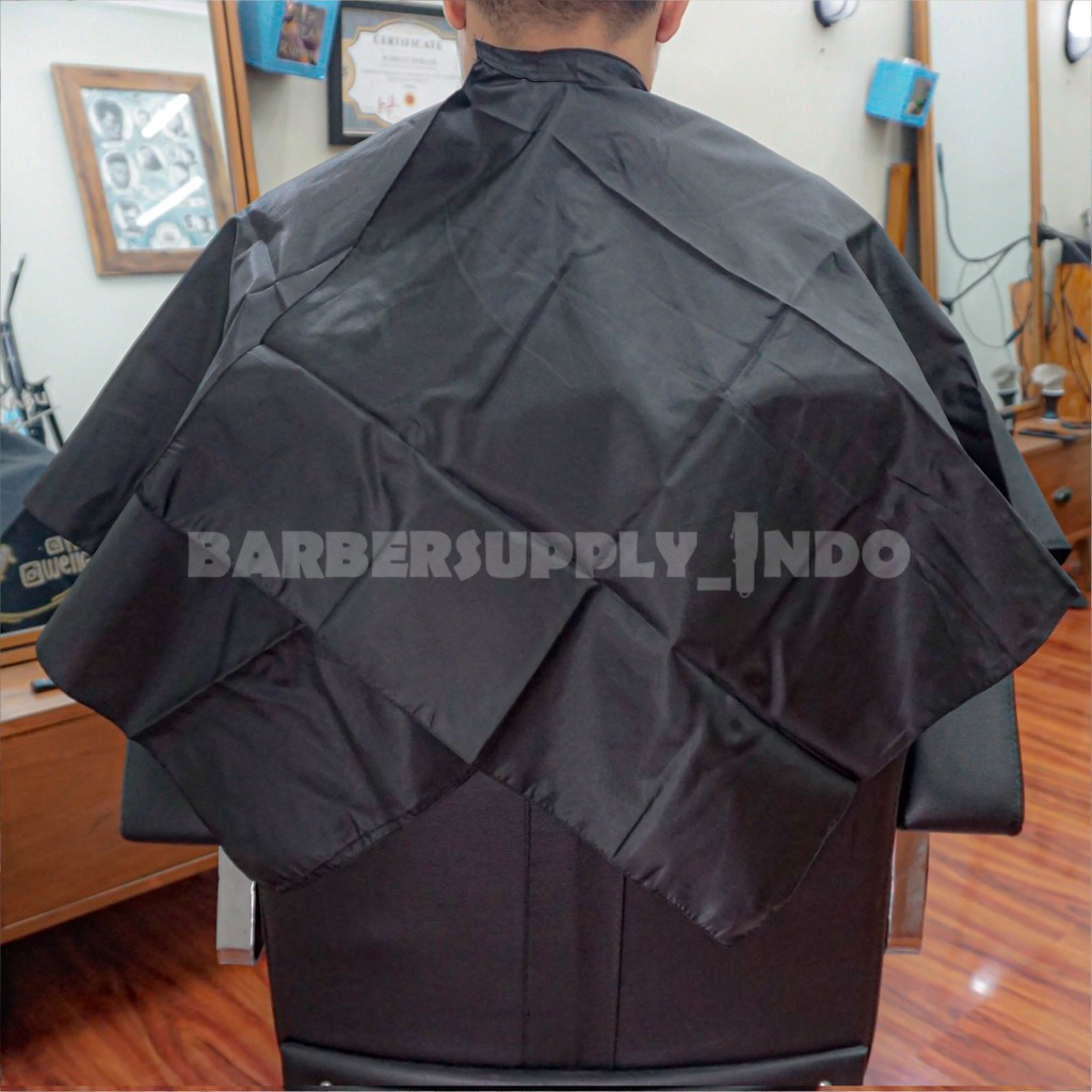 Kain Kep Kip Barber Cape Barber Salon Hitam Polos