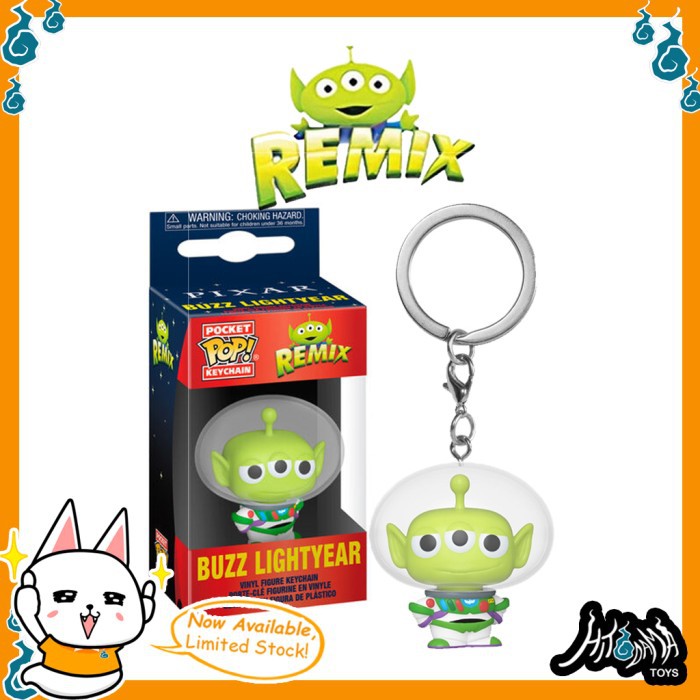 Keychain Alien Remix - Buzz Lightyear Toys Story Funko POP Gantungan Kunci Disney Pixar Figure Toys