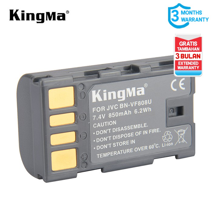 KINGMA Battery for JVC BN-VF808U