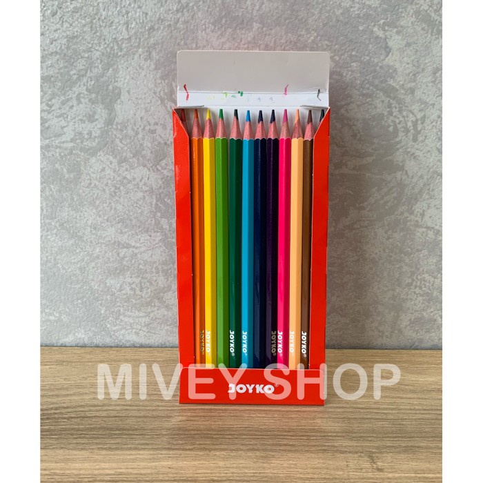 

WARNAPENSIL- PENSIL WARNA PANJANG JOYKO - 12 WARNA CP 103 -PENSIL WARNA