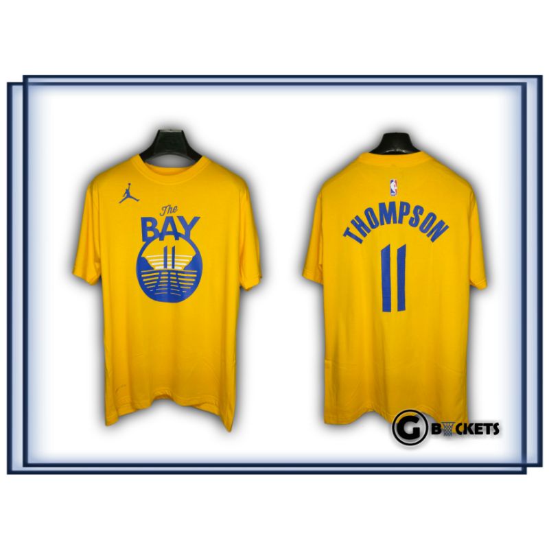 Kaos Klay Thompson GSW The Bay #11 yellow t-shirt NBA