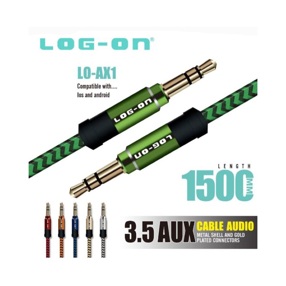 KABEL AUX LOG-ON LO-AX1 JACK 3.5