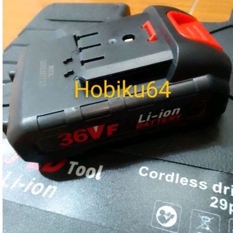 baterai batre bor cordless impact drill j.ld jld 36vf power share