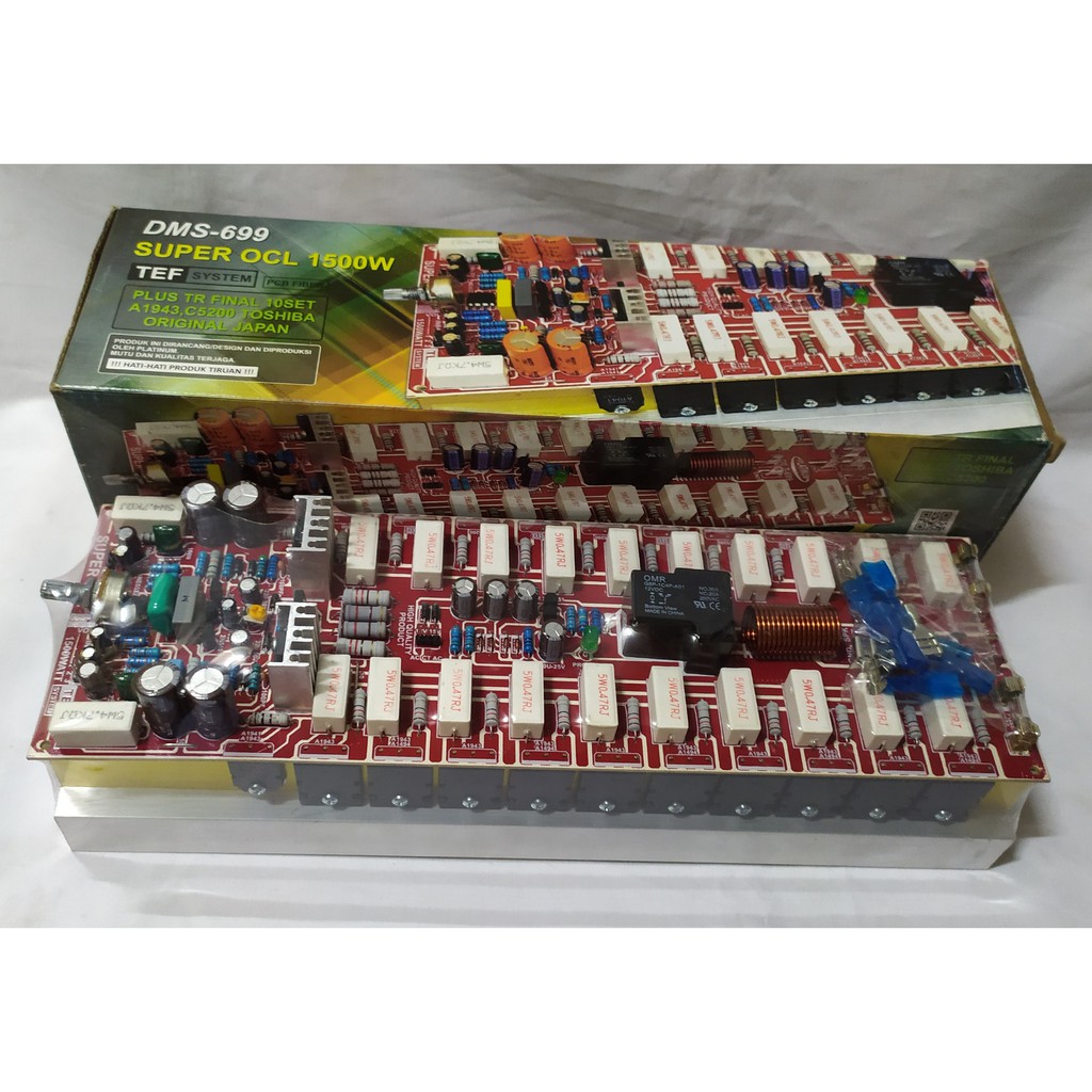 Kit Power Amplifier Platinum SUPER OCL TEF 1500Watt Mono Plus TR Asli DMS-699+TR