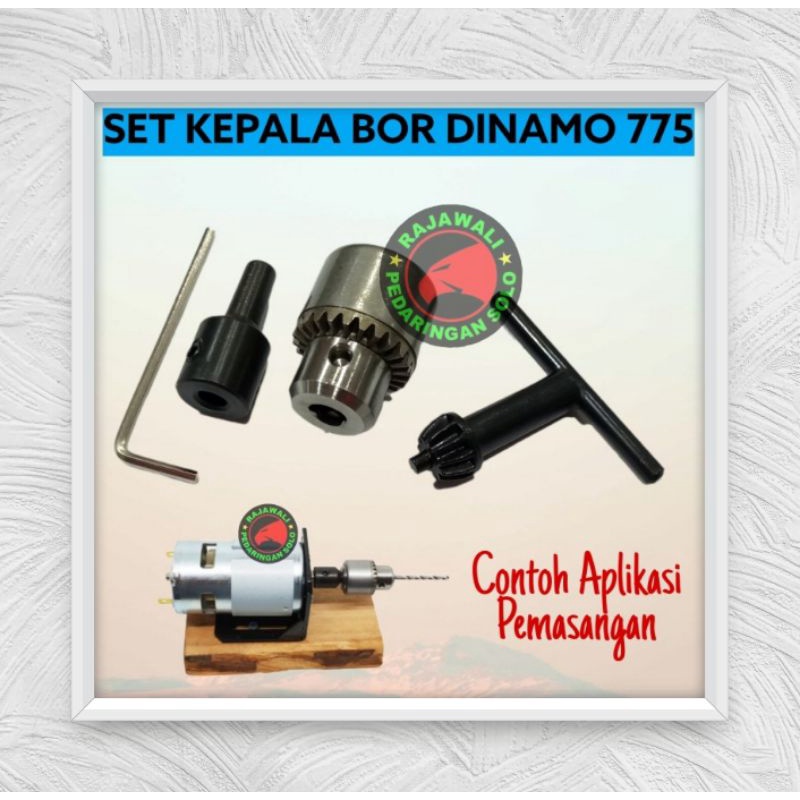 SET KEPALA BOR UNTUK MOTOR DINAMO DC 775