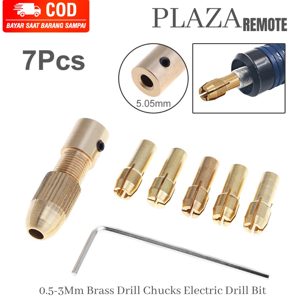 Mini Bor Chuck 0.5-3.0 Mm 1set 7pc Dremel Bor Clamp