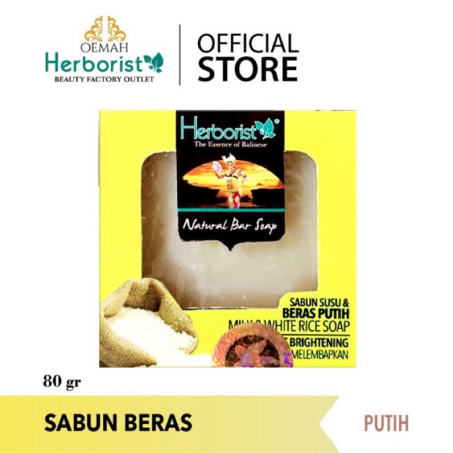 Herborist Sabun Beras 80g
