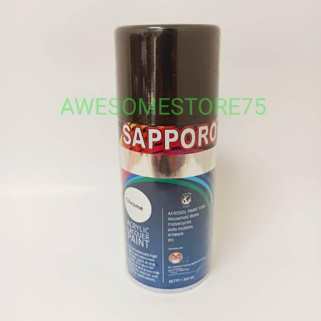 SAPPORO CHROME Krom Nikel Cat Semprot