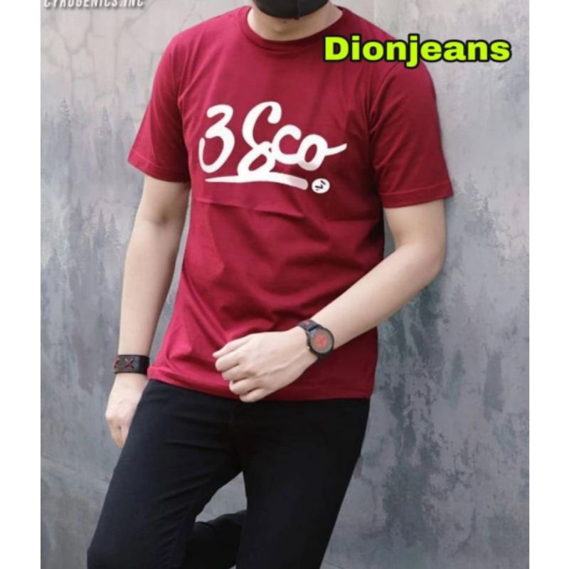 Kaos Pendek Pria Jumbo Model Distro Ukuran XL XXL dan XXXL Pilih Warna Gambar Tulisan Simpel Rondom Katun Combat Cotton 30s Bahan Halus Nyerap Keringat