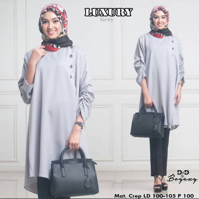 Luxury tunik blouse wanita muslimah