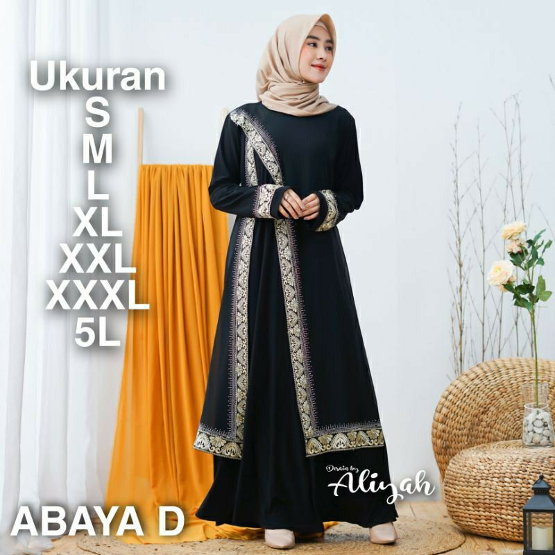 Gamis Abaya Jumbo - Ukuran  S M L XL XXL XXXL 5L - Dress Big Size - Haul Lebaran