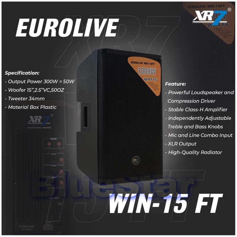 Speaker Aktif XR7 Eurolive Win 15 FT Original 15 inch Eurolive Win 15FT