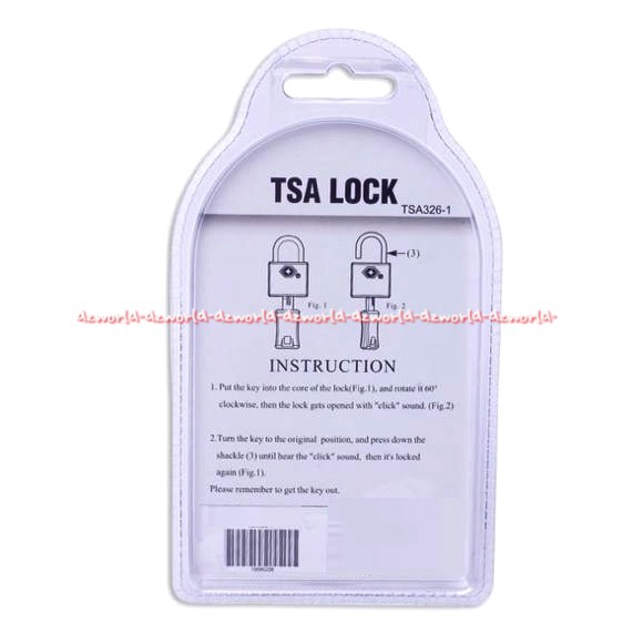 Passport Key Padlock TSA Lock Mini Padlock For Travelling Gembok Koper Kecil Warna Hitam Merah Pasport Tsa lok Pad Lock