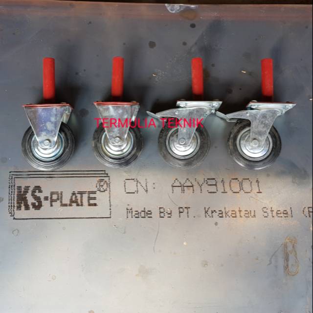 Roda Scaffolding 1 Set, Steger, Perancah, Stager, Castor