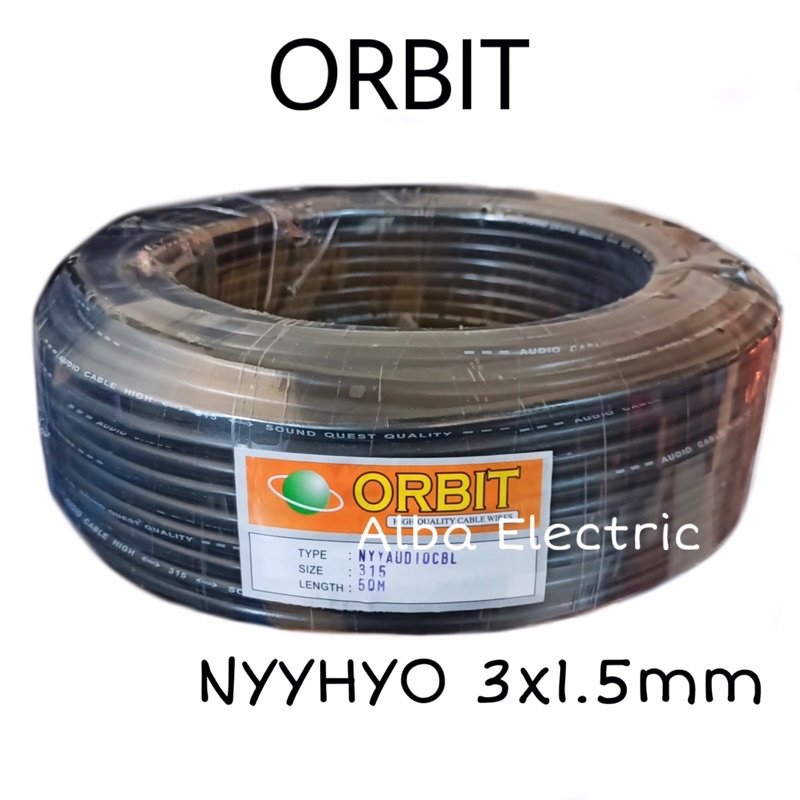 Kabel Listrik Serabut 3x1,5mm 50Y NYYHYO ORBIT Kabel Serabut 3x1.5 50yard