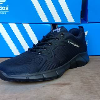  SEPATU  SEKOLAH  SNEAKERS HITAM  POLOS  ADIDAS NEO FULL HITAM  