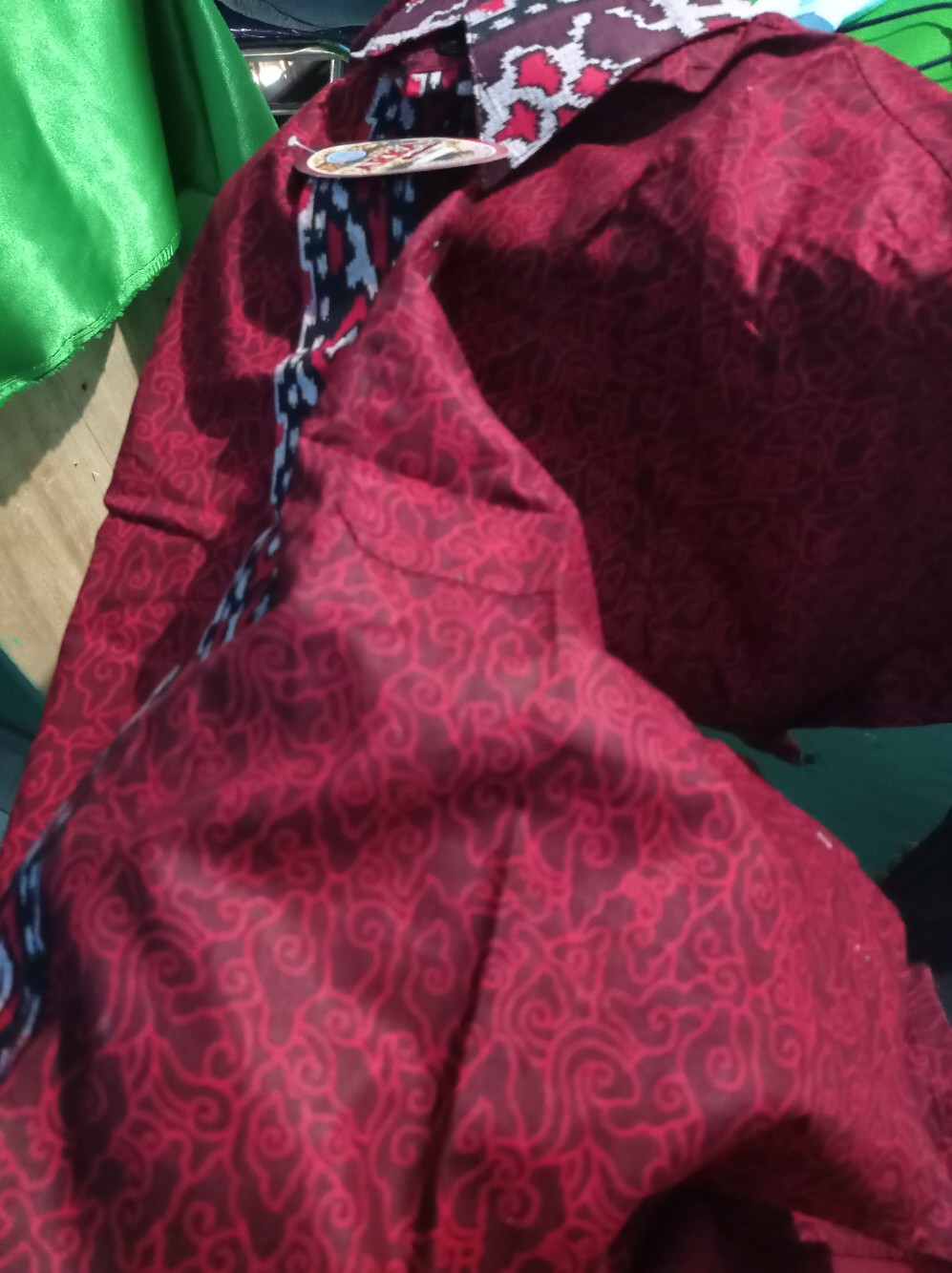 Bswart Batik Jumbo Hrb026 Kenongo Hem Pendek Padi Pekalongan M L Xl Batik Pria Murah Modern Grosir