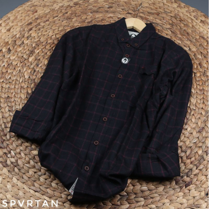 Kemeja flanel lengan panjang SPVRTAN NP013