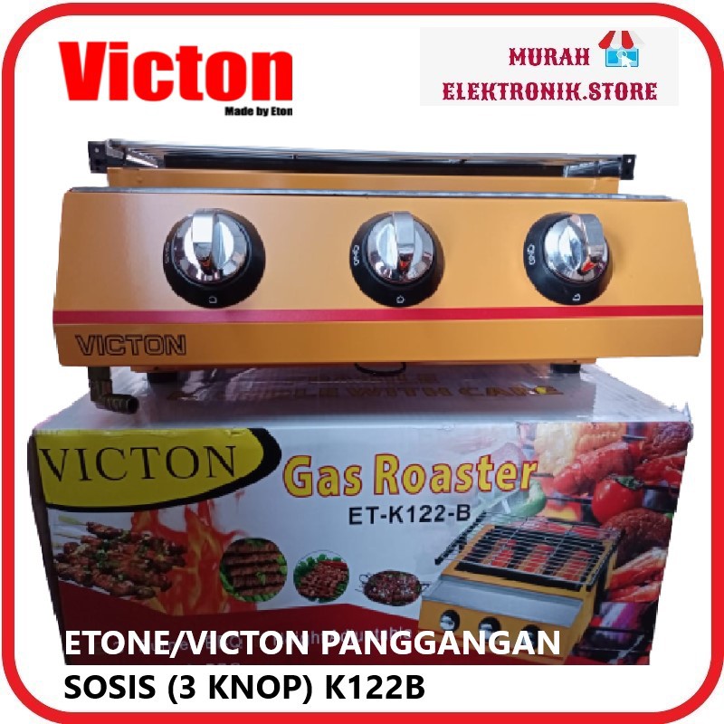 ETON GRILL PANGGANG BBQ GAS 3 TUNGKU ETK-122 ETK122