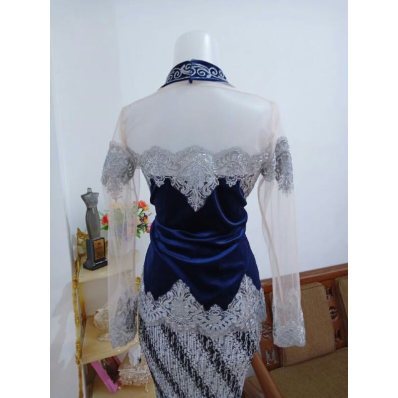 Kebaya Bludru Hitam / Marun / Navy REAL PICT! kebaya kutubaru atasan