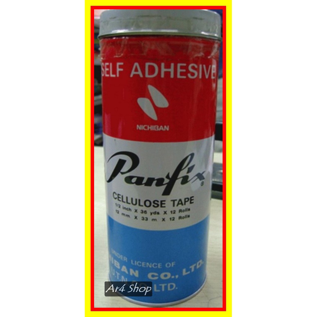 

Adhesive - Panfix 1 2 Inch 36 Yards 1 Tin 12 Rolls