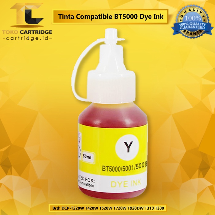 Tinta Refill Compatible BT5000 Dye Ink Cyan 50ml