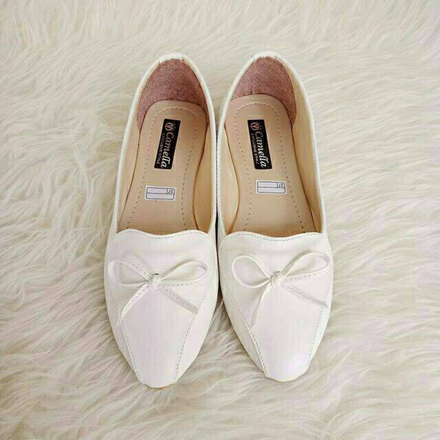 

Diraci Flatshoes Pita Putih Polos [Real Pic]