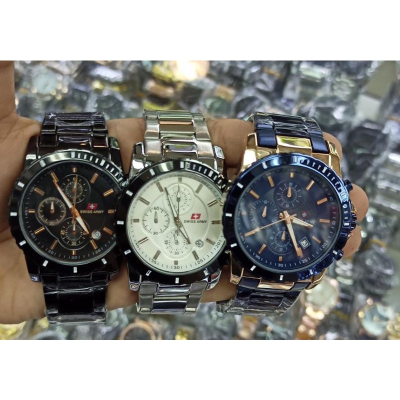 Jam Tangan Pria Swiss Chrono Aktif