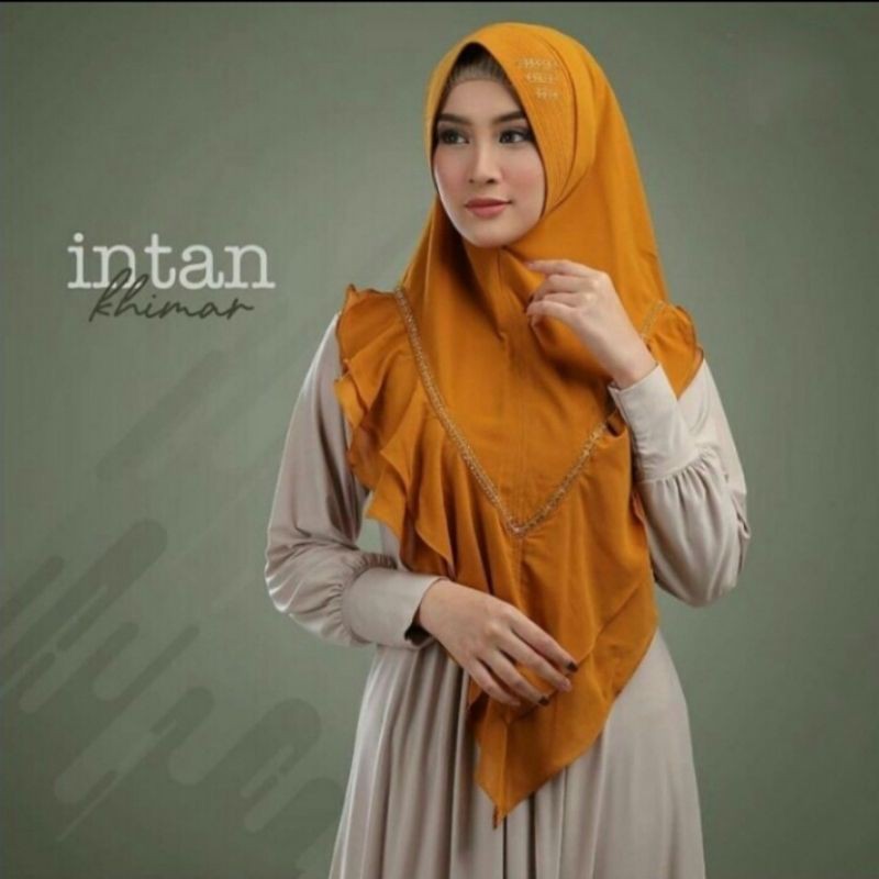 Khimar  Ceruty Premium Ori INTAN Swarosky