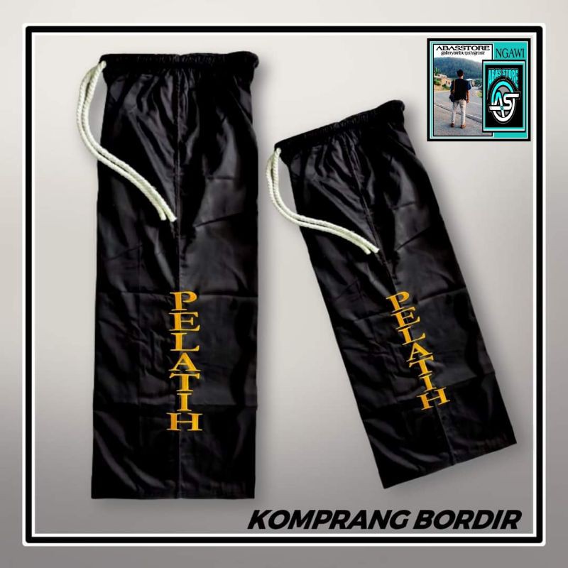 Komprang Bordir Celana Komprang Nagata Slabruk Beladiri Komboran Bordir Nagata Celana Silat Komboran