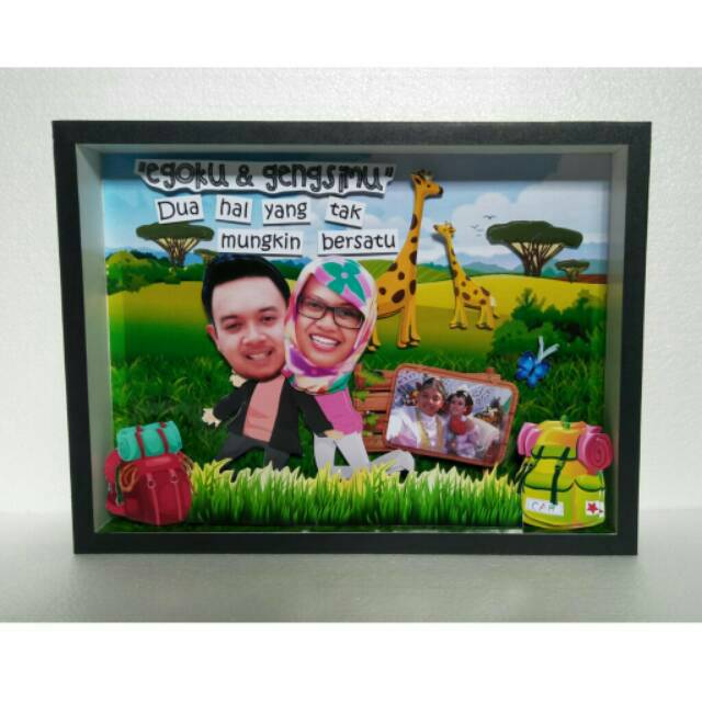 SCRAPFRAME 30X40 POP UP FRAME 3D