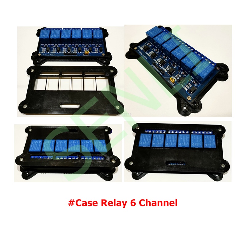 Case Casing Cover Frame Box Module Relay 6 Channel