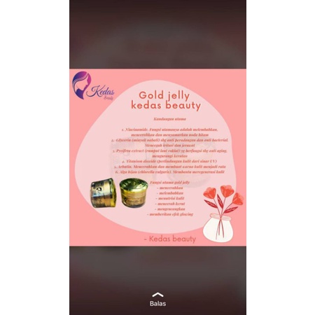 GOLD JELLY KEDAS BEAUTY BPOM GLOWING SEHAT