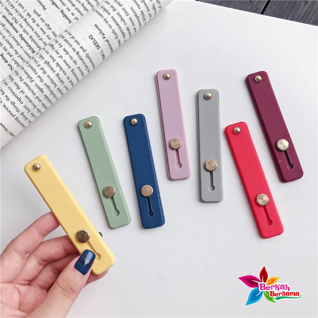 handstand handgrip pegangan jari dudukan hp telepon dorong tarik universal candy koper choice BB5576