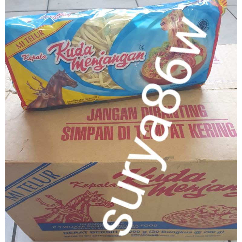 

1 dus MIE LEBAR MIE GEPENG mie telur mie kuda menjangan MIE LEBAR MIE GEPENG 20 bungkus - 1karton mie kuda menjangan