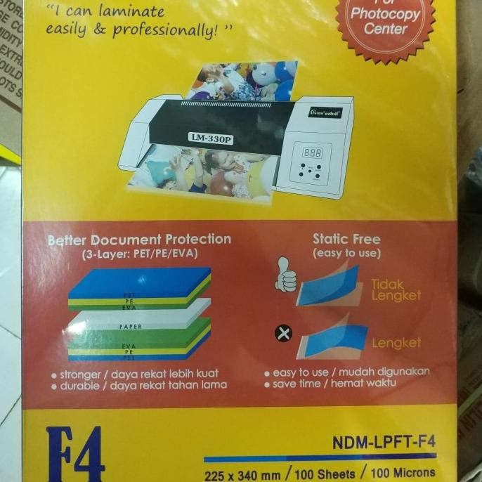 

Laminating Pouch Film F4 NDM