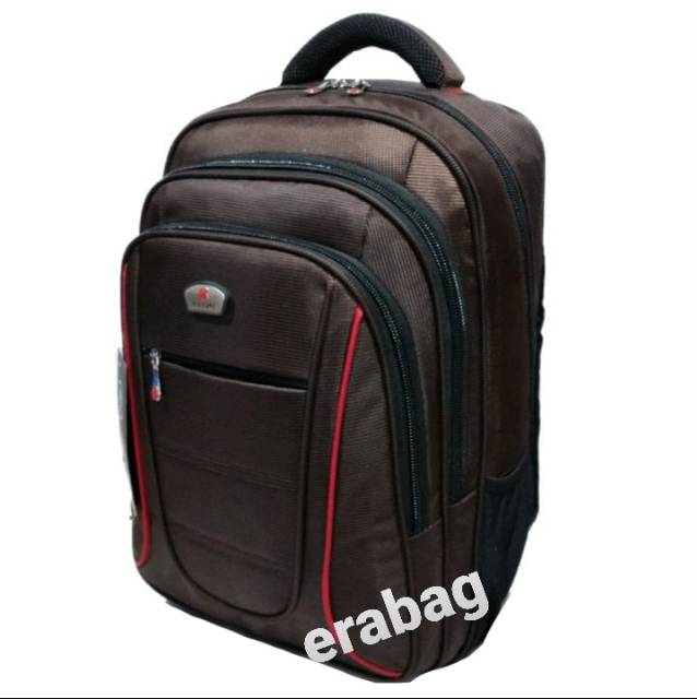 Tas Ransel Kerja Laptop Polo Ace jumbo 20 inchi 9088 coffe