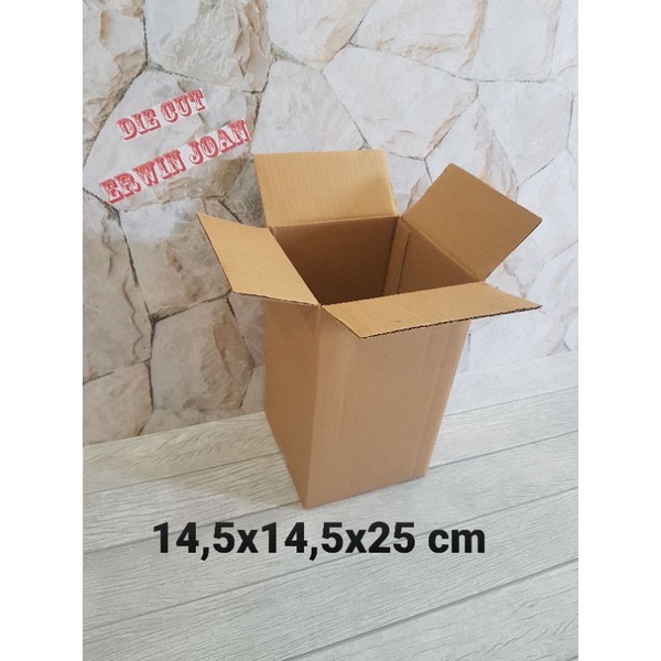 

Kardus / Box / uk. 14,5x14,5x25 cm / Karton packing polos baru ST