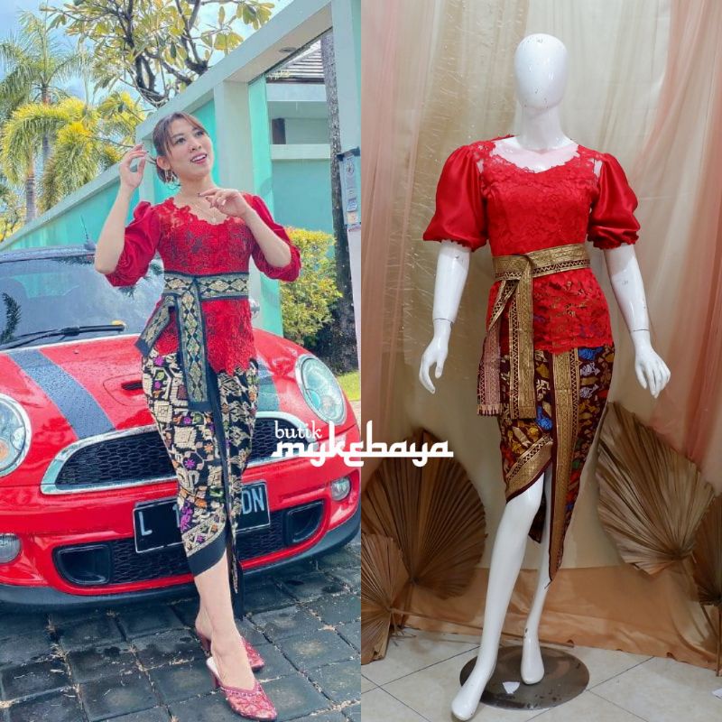 setelan kebaya brokat modern kebaya bali kombinasi kebaya kondangan brokat modern termurah