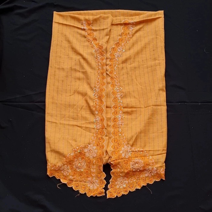 Kain Kebaya Encim Katun Bordir Modern SN53 : Kain Katun Serat Nanas