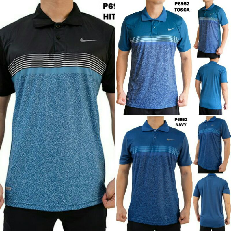 KAOS POLO SPORT NK P6952 DRYFIT MATERIAL GRADE ORI - ATASAN TRAINING PRIA - GOLF LARI