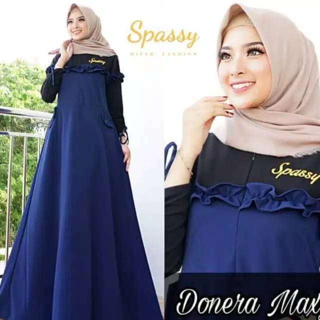 Donera maxy baju gamis pakaian wanita dress fashion muslim