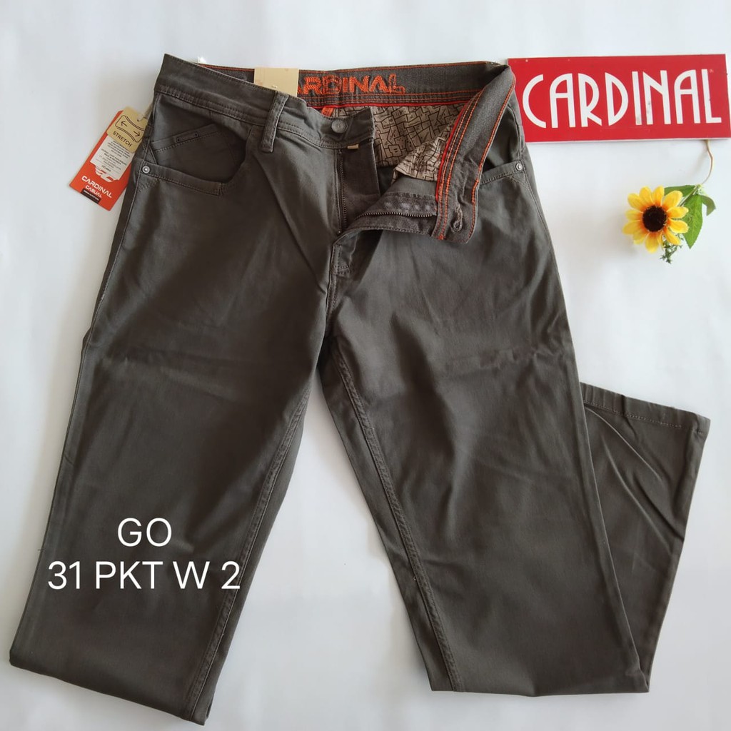 gof 31-PKT 2 CARDINAL CASUAL CELANA POCKETS PANJANG Celana Chino Pria Fashion Laki Brand Kekinian